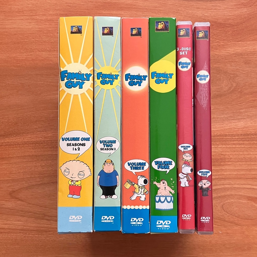 Family Guy DVDs Volumes 1-6